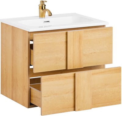 SoBuy BZR172-N Wastafelonderkast - Houtcomposiet, 60.5x54x46 cm