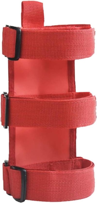 Bevestigingsband Blusser - Montageband Brandblusser - Veilige Bevestiging - Eenvoudige Installatie - 40x23cm - Rood