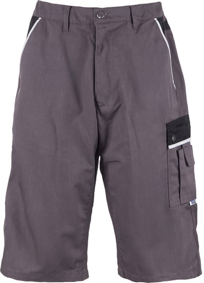 TMG STYLE WORK Korte Werkbroek HEREN Werkshort Grijs - Ripstop - Ademend - Stretch