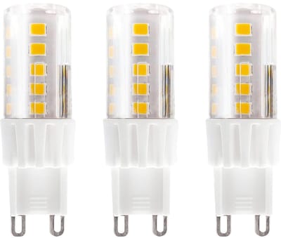 Kobi LED Lamp G9 4W - 380lm - 3000K - 230V - Voor Halogeenvervanging in Designlampen - G9 Insteeklampje - 3 stuks