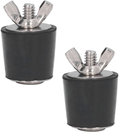 Dailygoods- Zwembadplug Rubber - 2 Stuks - 1 Inch - Multifunctioneel - Afdichting - Winterklaar - Geschikt voor Skimmers - Zwembadafdichtingen