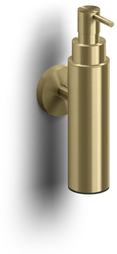 Clou Sjokker zeepdispenser, 100cc, wandmodel, goud geborst. PVD