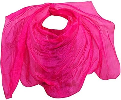 Zijden Sjaal - Dans Sluier - Kostuum Accessoire - Handgeschilderd Ontwerp - 300 x 114 cm - Kleurrijk