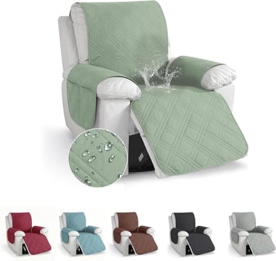 Comfortabele Relaxfauteuil Kussen met Armleuningen, Antislip Stoelbeschermer, Waterdicht en Wasbaar, Perfect voor Huishoudens met Kinderen en Huisdieren, Meubelbeschermer
