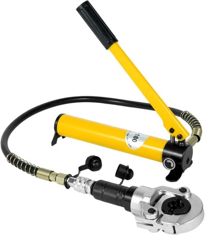 Hydraulische Krimptang - Kabelschoentang Professioneel - Krimpen van Kabels - 6 Ton Druk - 16-185 mm² - Geel