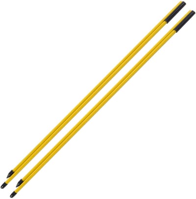Dailygoods- Golfuitlijningsstokken Opvouwbaar - Glasvezel - 2-sectie - Lichtgewicht - Draagbaar - Verbetering zwaaipositie - Golfsticks