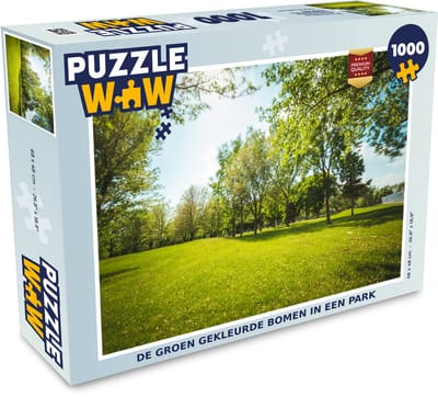 Puzzel De groen gekleurde bomen in een park - Legpuzzel - Puzzel 1000 stukjes volwassenen