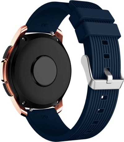 KELERINO. - Siliconen bandje geschikt voor Samsung Galaxy Active / 42 MM - Donkerblauw