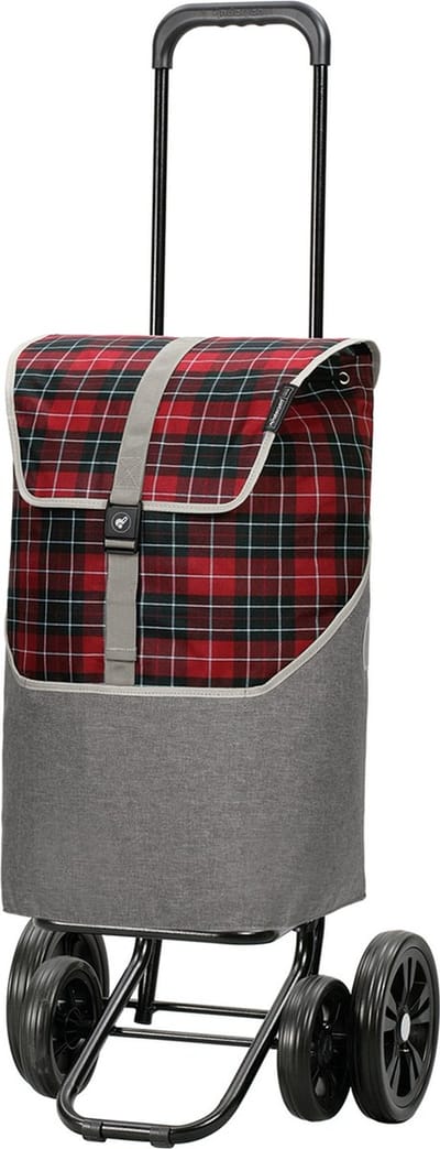 Andersen SHOPPER MANUFAKTUR Boodschappentrolley Quattro Shopper Gese Red Rood 117cm