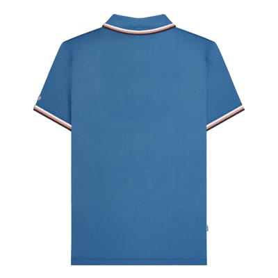 Lambretta Heren SS25 Triple Tipped Groot & Lang Poloshirt (Donkerblauw/Wit/Kurk/Navy)
