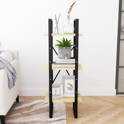 vidaXL - Boekenkast - met - 3 - schappen - 40x30x105 - cm - massief - grenenhout