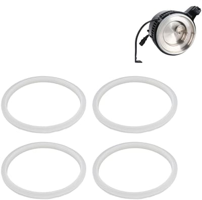 Waterdistilleerder Sealing Rings - 4 Stuks Siliconen Gasket voor Levensmiddelen, Vervangingsonderdelen voor Thuisgebruik, Lekvrije Oplossing voor Keuken en Slow Pot Hob