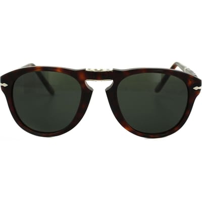 PERSOL Zonnebril PO0714 24/31 HAVANA GROENE VOUWEN 54 MM