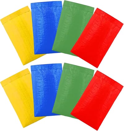 Opbergzakken Set - Jute Zakken - Buiten Spelletjes - Duurzaam Polypropyleen - 60 x 100 cm - Meerdere Kleuren