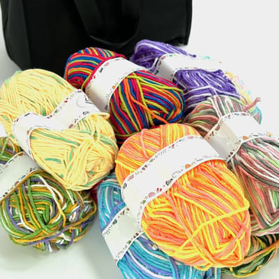 Assortiment van 12 Acryl Breiwol Bollen, 50g 4-Draads Multigekleurde Garenset voor Haken, Breien en Handwerk