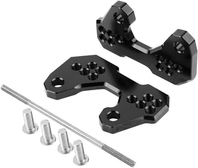 Akozon Rearset Voet Pegs 2 stks Motorfiets Aluminium Achterste set Base Voet Pegs Accessoires voor MT03 YZF-R3 2015-2016