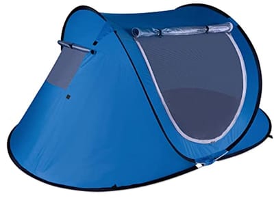 Pop Up Strandtent - Automatische Instant Portable Cabana - Camping Easy Set Up - Winddicht en Waterdicht voor 3-4 Personen - UV-bescherming en Draagtas