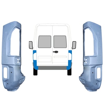 Reparatiepaneel achter hoek voor Mercedes Sprinter 1995-2006 / Links + Rechts