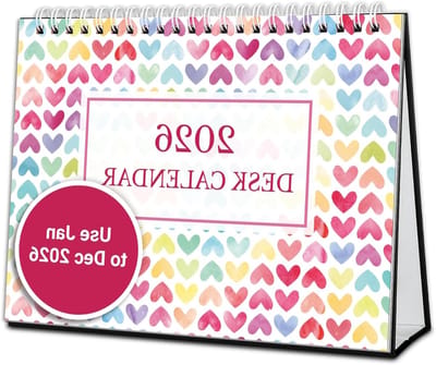 Bureaukalender 2026 - Staande kalender Maandkalender - Plannen van afspraken - Seizoensgebonden ontwerpen - 8x6 Inch - Kleurrijk