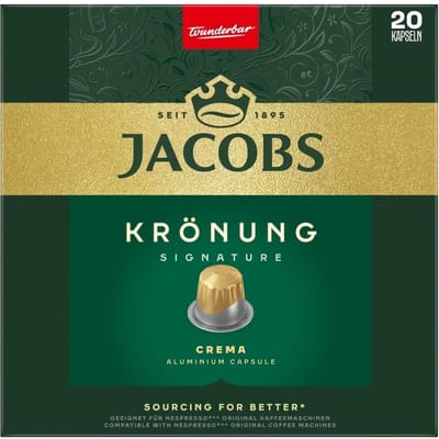 Jacobs Krönung Capsules Crema 20 pièces.