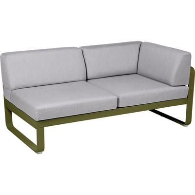 Fermob BELLEVIE hoekmodule rechts - D3 Pesto - 79 Flanelgrijs