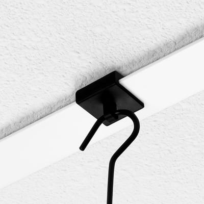 1 stuk - Houder voor systeemplafond / Zwarte Plafond Ophanghaak - type PH-88