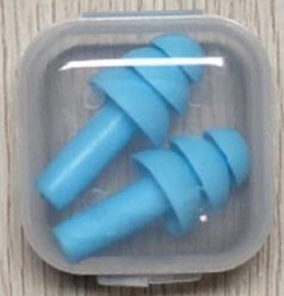 Oordoppen - Earplugs - Gehoorbescherning - Siliconen - Slapen - Reizen - Herbruikbaar - 2 stuks - Licht Blauw