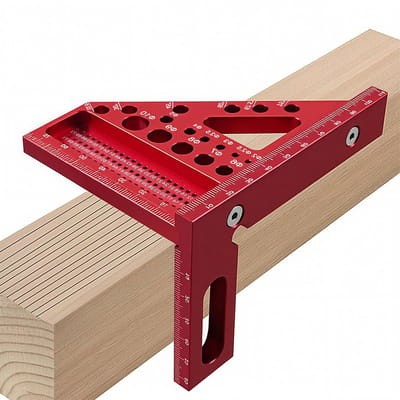 Precisie 3D Hoekmeter voor Houtbewerking en Engineering, Aluminium Geometrisch Meetinstrument van 22,5-90° voor Nauwkeurige Metingen