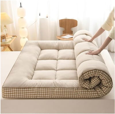 Opvouwbare Matras - Campingbed Ligstoel - Comfortabel Slapen - Vochtregulerend Design - 10 cm Dik - Grijs