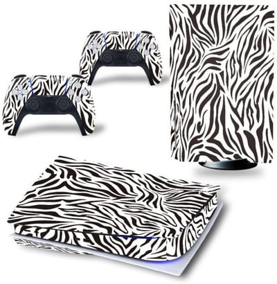Gadgetpoint - Console & Controller Stickers voor PS5, PlayStation 5 - Performance Gaming Skin - Bescherming Accessoires - Wit & Zwart