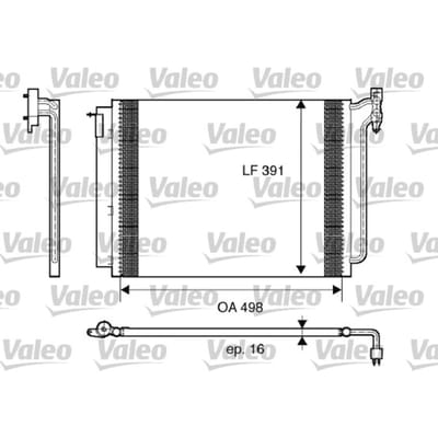 Condensator, airconditioning VALEO 817575