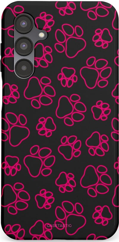 Casetastic Hoesje Geschikt voor Samsung A16 - Stijlvolle Beschermende Duo-layer Case - Neon pootjes