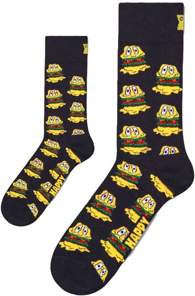 Zo Vader Zo Zoon/Dochter matching sokken Smelly Burger | 41 - 46 / 0-12 maanden | hamburger