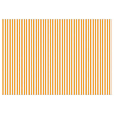 vidaXL - Vervangingsdoek - voor - zonnescherm - Geel - en - Wit - 350 - x - 200 - cm