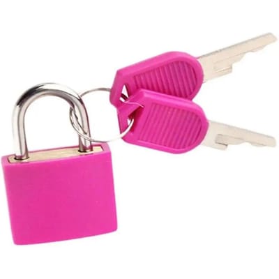 Kleine Mini Sterke Padlock Reiskoffer Dagboek Slot Bagage Anti-Diefstal Beveiliging Padlocks roze