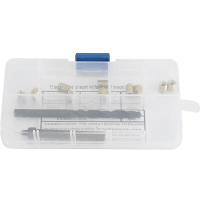 12 stuks M4x0.7 Draadreparatieset Zelfsnijdende Draadinzetstuk Twistboor Installatiegereedschap