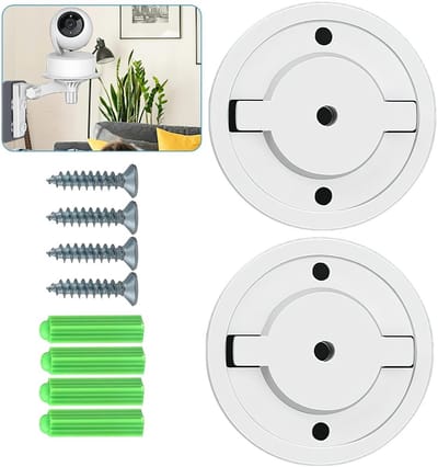 Dailygoody - Camera Muur Montage Base - Bevestiging voor camera's - Stevige constructie - Compact formaat - Muurbevestiging voor veiligheidscamera's -...