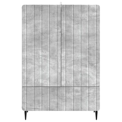 vidaXL - Dressoir - Betongrijs - 66 - x - 34,5 - x - 97 - cm - Bewerkt - hout