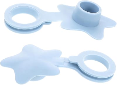 Badstop Haarvanger - Doucheafvoer Beschermer - Waterdicht Afsluiten - Flexibel Siliconen Materiaal - 105 cm Diameter - Hemelsblauw