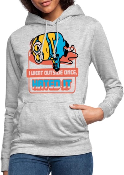 Minions Dave Ging Buiten Het Kantoor Quote Hoodie Dames