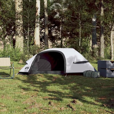 vidaXL - Koepeltent - 1-persoons - waterdicht - verduisterend - stof - wit