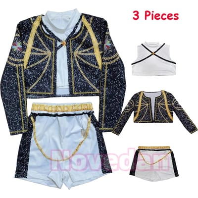 Costume Cosplay Enfant KPDH KDPop HuntriXx Robe pour Filles Jeu de Rôle Fête de Carnaval Costume de Noël 160 gray