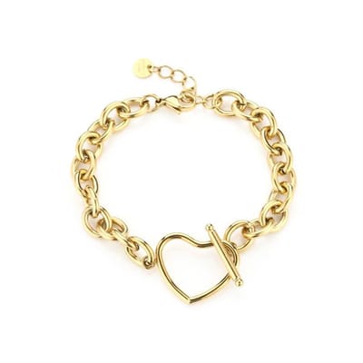 Bijoutheek Armband Open Hart Goud JE12857