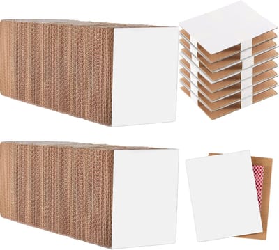 Kaart Beschermers - Verzendmappen - Ruilkaarten Sorteren - Stevig Karton - 11 x 9 cm - Wit