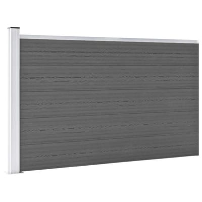 vidaXL - Schutting - 175x105 - cm - HKC - grijs