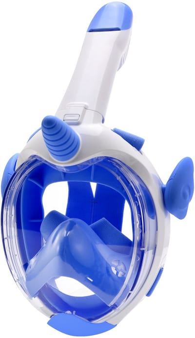 Volledige duikmasker voor kinderen – 180° anti-lek en anti-condens, eenhoorn design, snorkelset voor zwemmers 4–10 jaar
