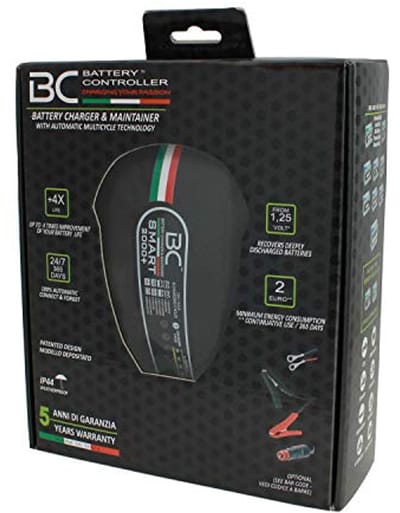 BC Battery Controller BC Smart 2000+, intelligente acculader en druppellader voor alle 12 V loodzuuraccu's en motoraccu's, 2 ampère
