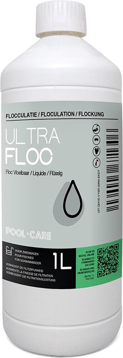 Pool-Care - Ultra Floc 1 l - Vlokkingsmiddel zwembad - Vloeibaar vlokmiddel - Zwembad - Spa