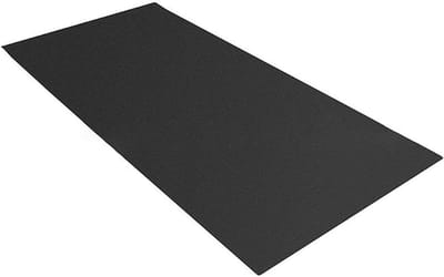 Fitnessmat - Vloerbeschermer Apparatuur - Apparatuur Beschermen - Dempt Geluid Trillingen - 120 x 60 cm - Zwart