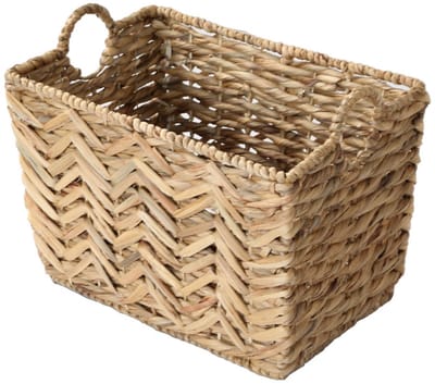CALICOSY - Hoge mand van waterhyacint - L46cm x H32 cm